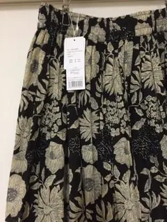 新品 コットンボイル インド綿 花柄 ロング スカート 北欧 ミナ 鹿児島 睦
