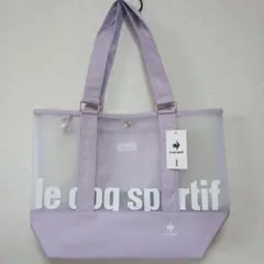 新品　le coq sportif ゴルフバッグ　トートバック　ラベンダー