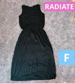 RADIATE ラディエイト　ノースリーブ　ワンピース　ブラック　黒　フリー