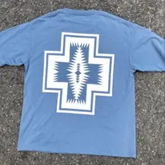 Pendleton 青 Lサイズ ポケット付き　ペンデルトン