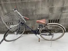 【岡山引き取り限定】27インチ 紺色 ネイビー 自転車 DCM