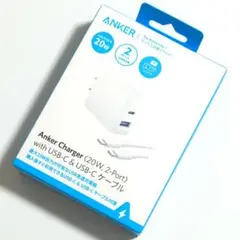Anker 2ポート充電器 (20W) +USB-CtoCケーブル1.5m