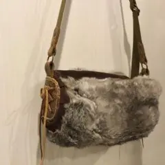 ファー ショルダーバック