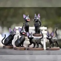 【SALE】黒猫ジジ フィギュア 6体セット