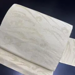 8-108 夏帯 夏物 名古屋帯 九寸 美品 正絹 着物 名古屋仕立て 単衣