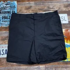 50 レッドキャップ　極太　ブラック　ショートパンツ　ハーフパンツ　4XL相当