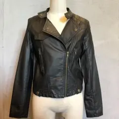 graffi 黒 ライダースジャケット Lサイズ