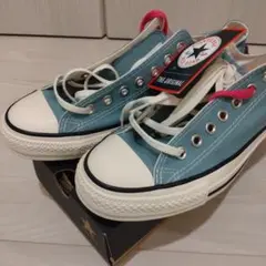 CONVERSE ALL STAR 水色 スニーカー　靴紐は白とピンクの２種類付