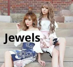 ◎Jewels//スカーフ柄/フリル袖/オフショルダー/セットアップドレス