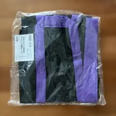 アーテック　カラー不織布 ロングハッピ 黒/紫　ハチマキ付き