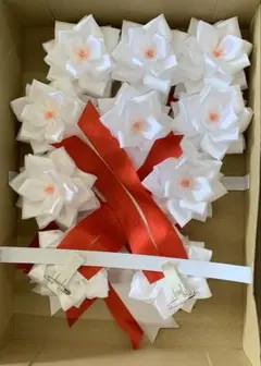 胸章中白リボン