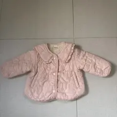 うさぎ耳付きピンクアウター 80サイズ