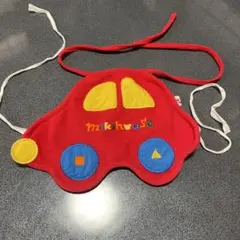 ミキハウス 車型エプロン 赤