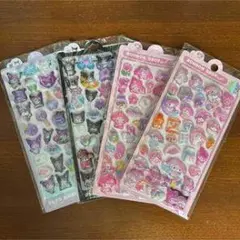 猫キャラクターシールセット 4パック