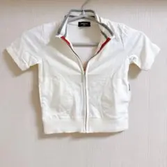 100cm COMME CA ISM ジップアップブルゾン オフホワイト