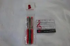 モーツァルト ボールペン3本&楽器付箋セット Mozart 音楽 ザルツブルク