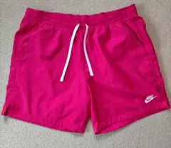 NIKE ウーブン ショートパンツ XL ピンク ナイロン 水陸 ハーフ スイム