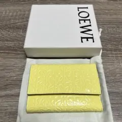 美品 ロエベ リピート アナグラム スモール バーティカルウォレット