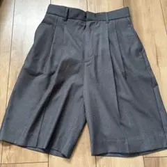 ミラオーウェン　タック入りハーフパンツ