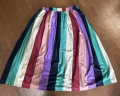 TSUMORI CHISATO マルチカラー フレアスカート