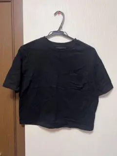ブラック クロップド Tシャツ Sサイズ