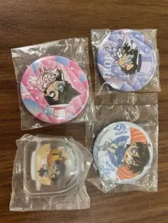 びっくらポン　コナン缶バッジ 3個+おまけ