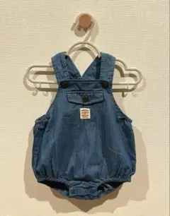 【未使用品】ベビー デニムロンパース