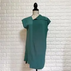 Gabardine K.T 変形襟デザインワンピース 11号 美品