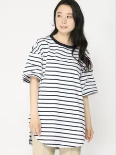 GAP ギャップ ジャカード ヘビーウェイトチュニックTシャツ