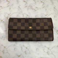 LUIS VUITTON 長財布 二つ折り ダミエ