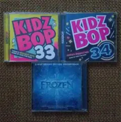 Kidz Bop 33, 34 & Frozen CDセット(おまけあり)