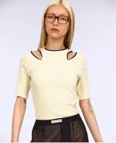 THINGS THAT MATTER カッティングテレコリブトップス