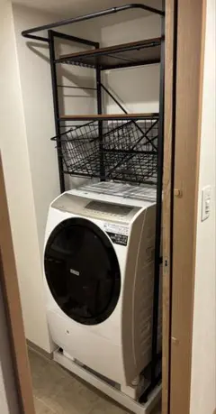 エカンズ　角型ランドリーラック(バスケット付き)