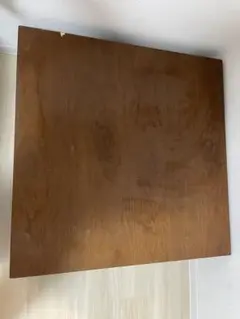 木目調センターテーブル 収納付き 80cm x 80cm