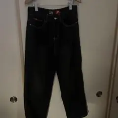 SOUTHPOLE ブラック ワイドレッグデニム