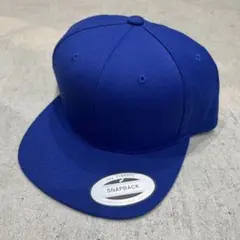 新品未使用　FLEX FIT Yupoong スナップバックキャップ　ブルー