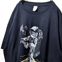 ギルダン #FPVCRATER デカロゴ Tシャツ ブラック 黒 古着