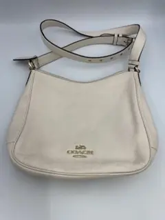 COACH コーチ　ホワイトレザー ショルダーバッグ L2023-C1646