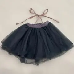 MARLMARL チュチュ　チュールスカート2WAY ワンピース　濃グレー
