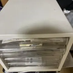 ホワイト 5段収納ボックス