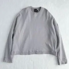 【美品】エイトン　ATON スウェット　トップス　くすみカラー　ロンT ロゴ