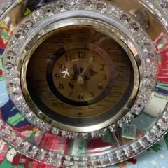 HOYA クリスタル置時計 ☆世界時計☆桐原書店創立30周年記念品☆中古
