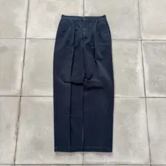 90s Polo by Ralph Lauren ツータック　チノパン　古着　紺