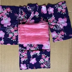 《値下げ》マザウェイズ 桜柄浴衣 110サイズ