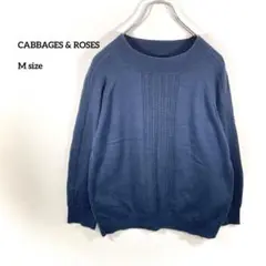 CABBAGES & ROSES ネイビー トレーナー M a223②