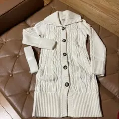 美品 ビアッジョブルー ニット ロングカーディガン S