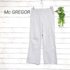 マックレガー カジュアルパンツ ストライプ ワイドストレート 薄手 春夏