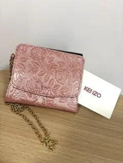 KENZO 財布 折り財布 カードケース コインケース 刺繍 財布 大きめミニ財布 コインケース 小銭入れ カードケース 折り