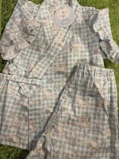 【新品】サンリオ　シナモロール　甚平　110女の子 シナモン　夏祭り　浴衣