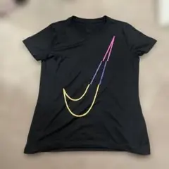 NIKE ナイキ 新品未使用 Dry-FIT 半袖Tシャツ 黒 カラフル